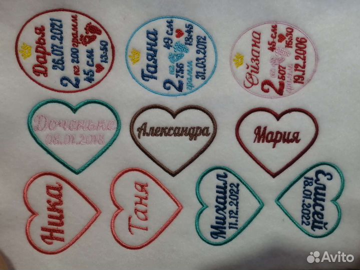 Метрика и надписи