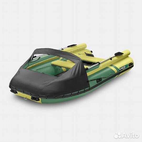 Надувная лодка gladiator E380X Зелено-оливковая