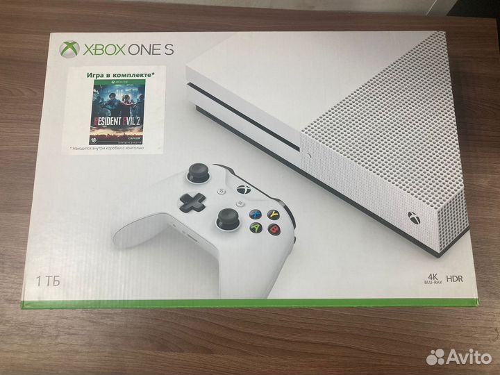 Xbox one S Игровая приставка + Resident Evil 2