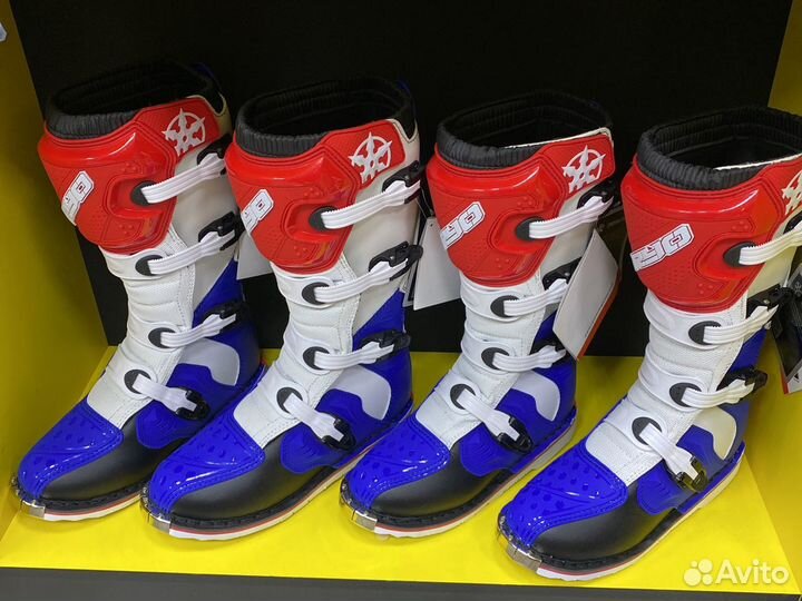 Мотоботы RYO Racing MX3, син/бел/кр