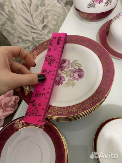 Сервиз чайный роза гдр