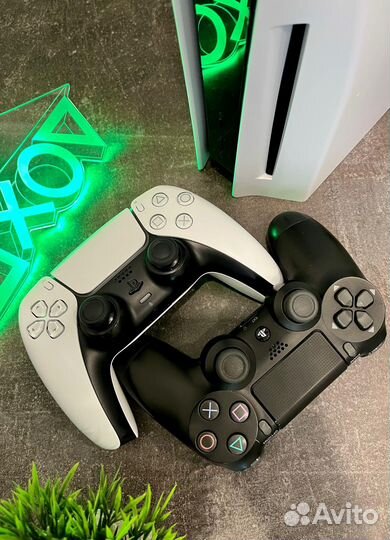 PS5 с дисководом 2 геймпада 450 игр