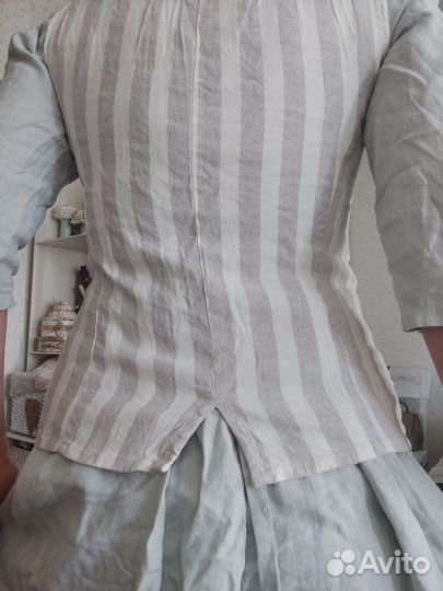 Жилет льняной