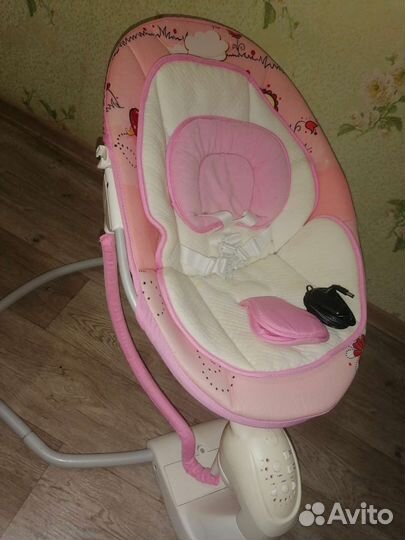 Детские электрокачели для девочки