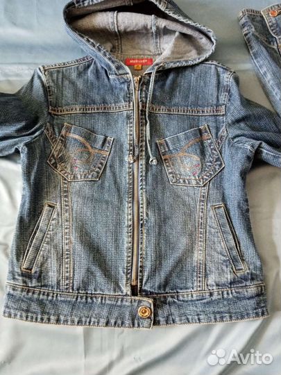 Джинсовая ветровка для девочки подростка