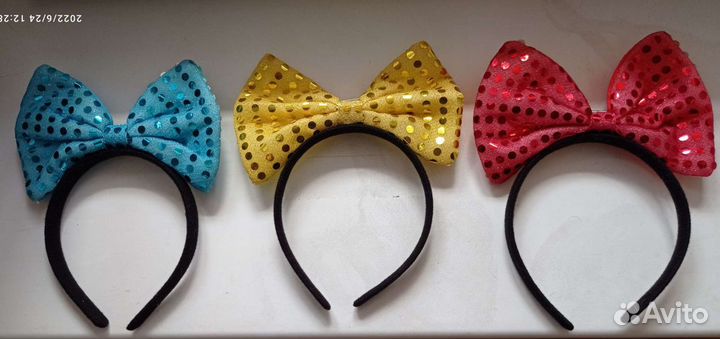 Ободки для волос новые, разные
