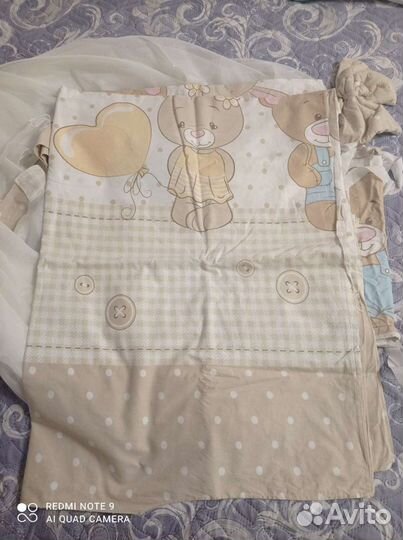 Детское постельное белье в кроватку и балдахин