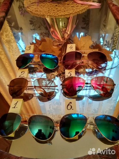 Солнцезащитные очки Ray Ban зеркальные