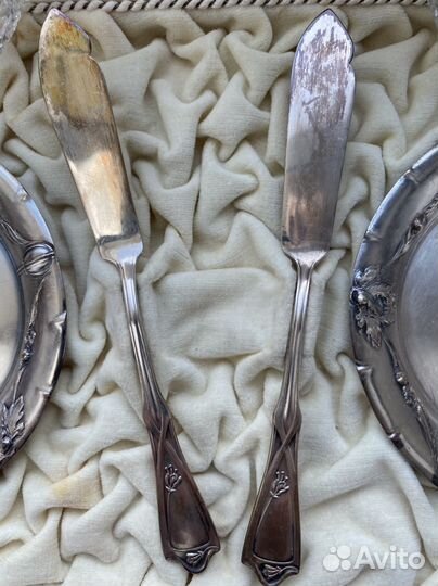 Серебряный десертный набор