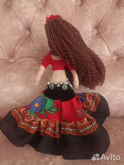 Кукла текстильная цыганочка трайбл танцовщица