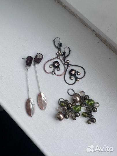 Серьги, колье, браслет, чокер