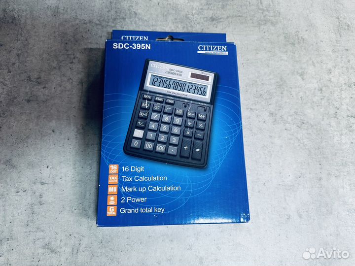 Калькулятор новый бухгалтерский Citizen SDC-395N