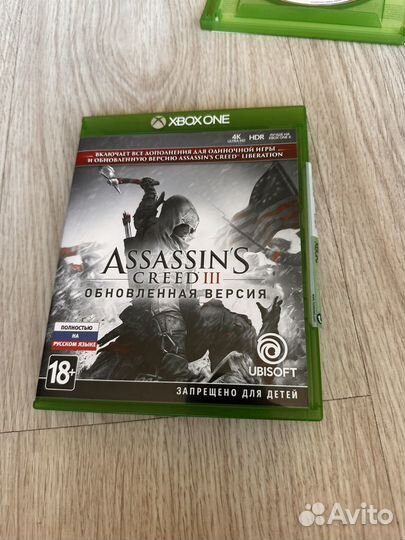 Assassins creed 3 + Эцио аудиторе Xbox One