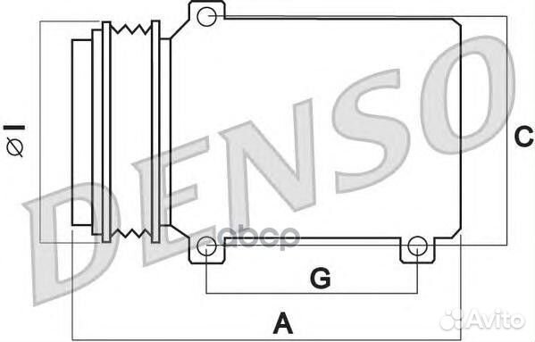 Компрессор кондиционера DCP17046 Denso