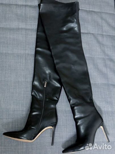 Сапоги чулки ботфорты 38 экокожа