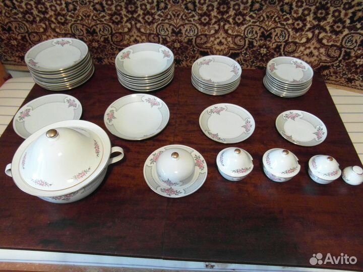 Обеденный сервиз 12 персон гдр