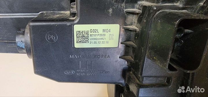 Блок фара левая Kia Sorento MQ4 92101P2020