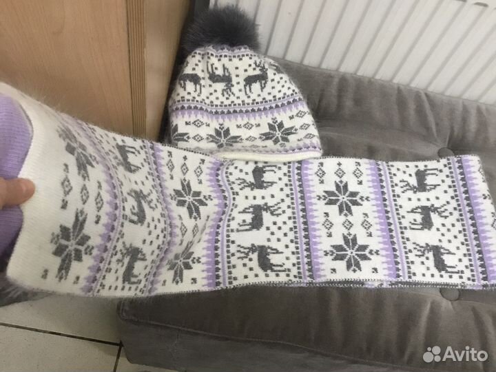 Шарф и шапка для девочки Бельгия