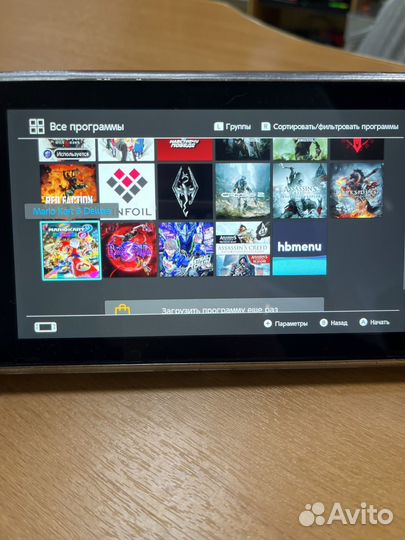 Nintendo switch160gb, чип прошитая с играми