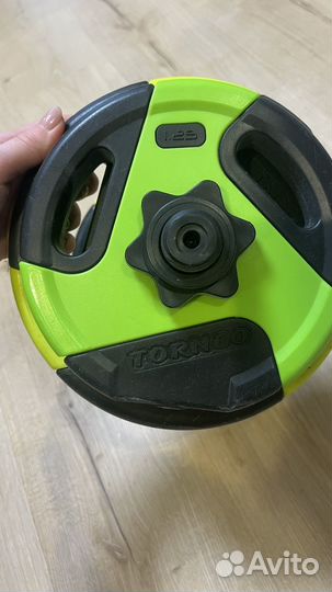 Гантель наборная пластиковая Torneo