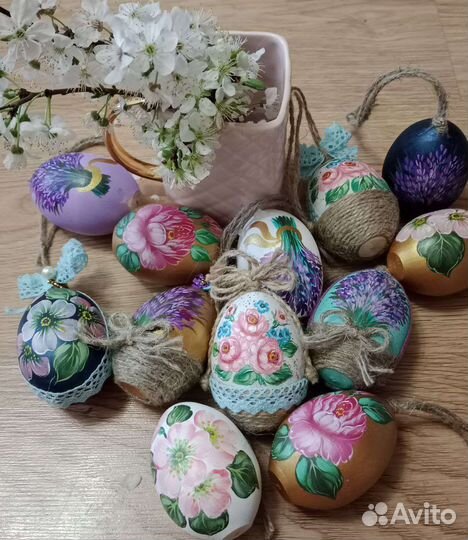 Пасхальное яйцо деревянное, сувенир