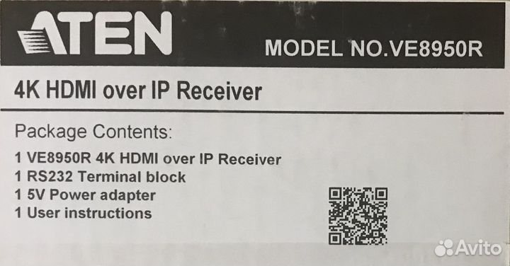 Приемник и передатчик aten VE 8950T/8950R