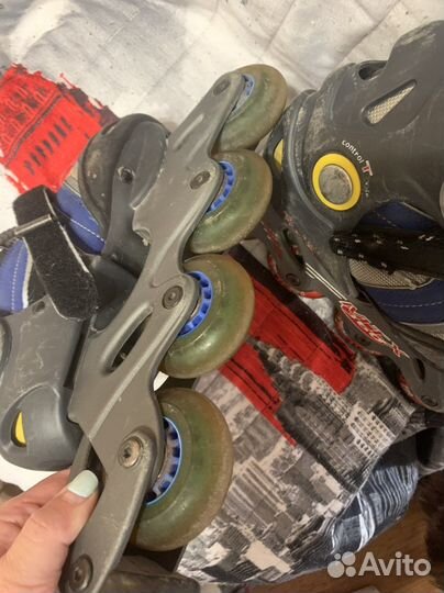 Детские ролики и защита 32 35