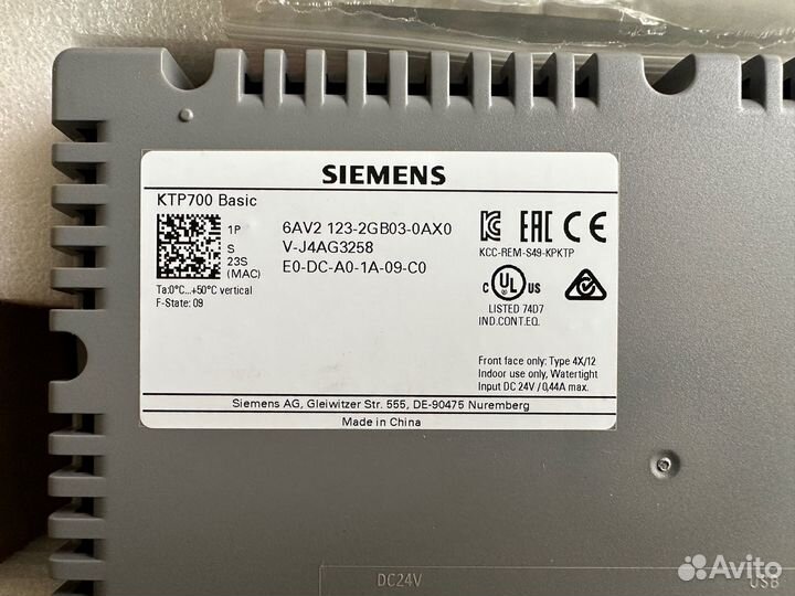 Панель управления Siemens KTP700 нов. в упаковке