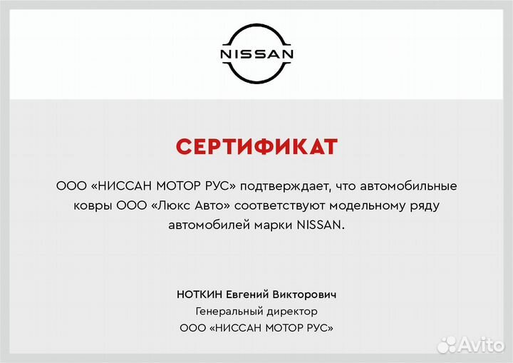 3D Коврики Nissan Murano Высокие Борта Экокожа