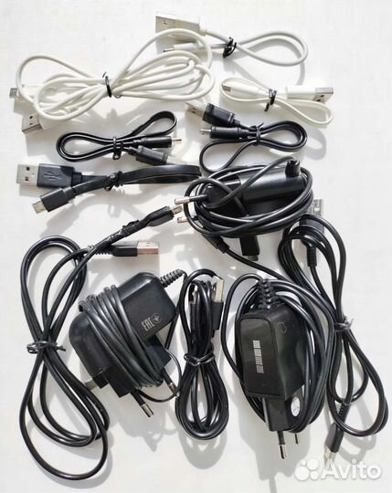 Кабели micro usb (m) - usb A (m), блоки питания