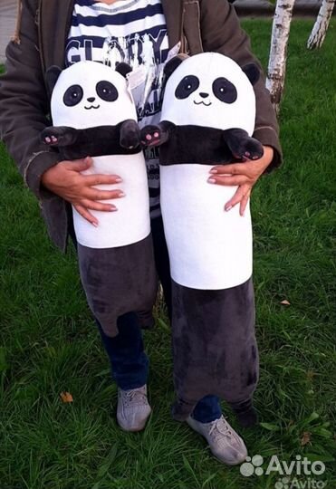 Панда обнимашка, большая длинная игрушка