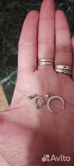 Серебро две подковы