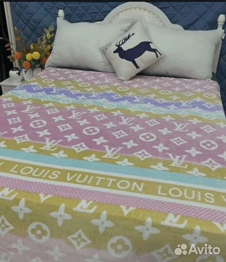 Брендовый плед 210*230 Gucci & Dior