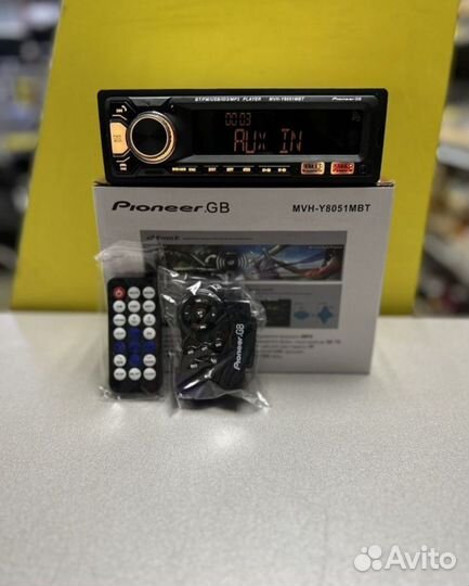 Автомагнитола Pioneer с bluetooth (отличный звук)