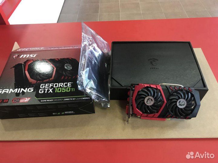Видеокарта GeForce GTX 1050 Ti MSI Gaming X 4Gb