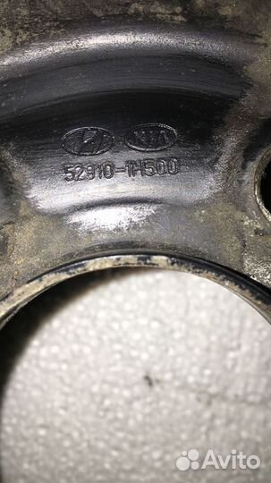 Диски стальные r15 и колпаки на KIA