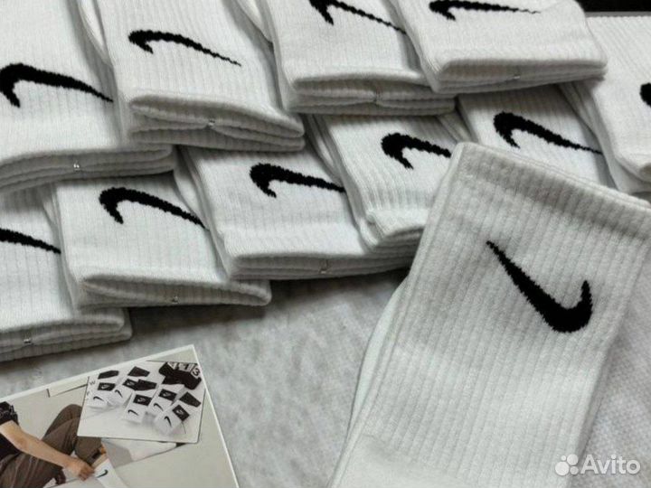 Носки Nike Premium белые высокие