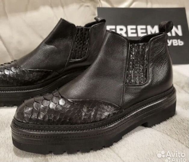 Ботинки с питоном Турция
