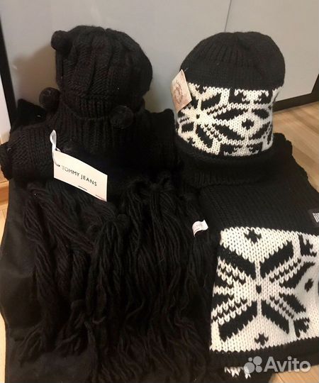 Комплект шапка и шарф оригинал новые