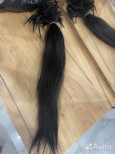 Волосы для наращивания бу черные