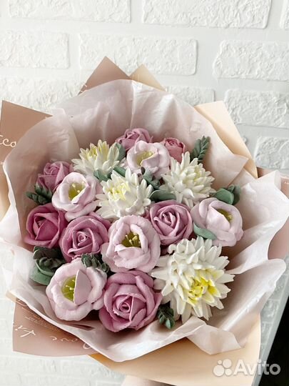 Букет из зефира. Зефирная флористика