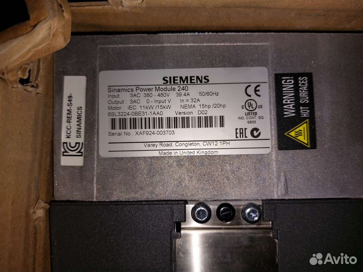 Частотные преобразователи Siemens G120 и G120C