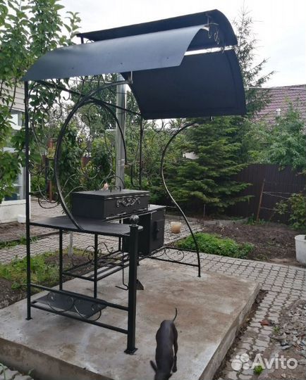 Мангал в стиле лофт