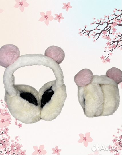 Утепленные наушники для девочки