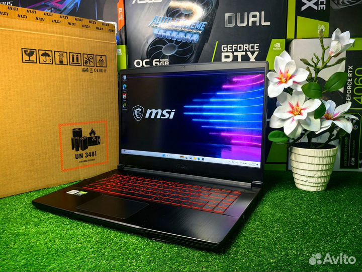 Игровой ноутбук MSI i5 / RTX 3050 4 Gb