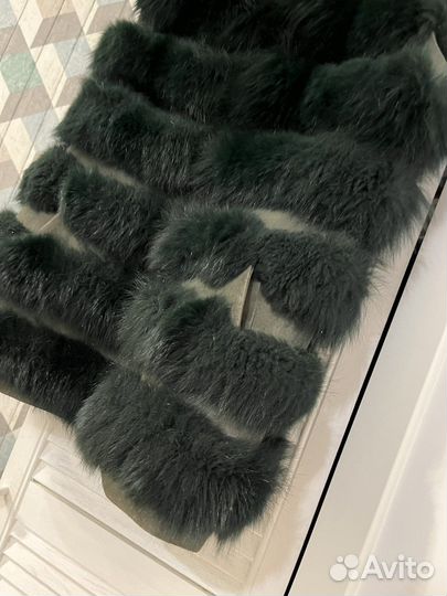 Песцовая жилетка