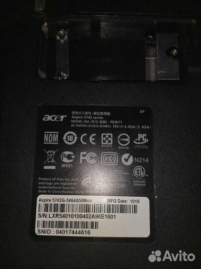 Ноутбук Acer PEW-71