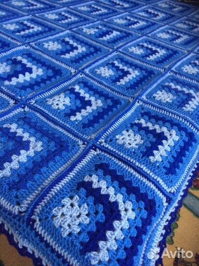 Плед вязаный