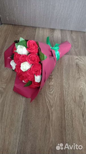 Букет из мыльных роз