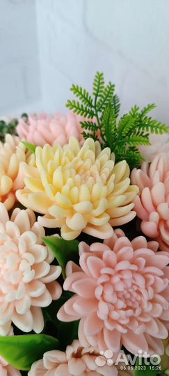 Букет цветов из мыла